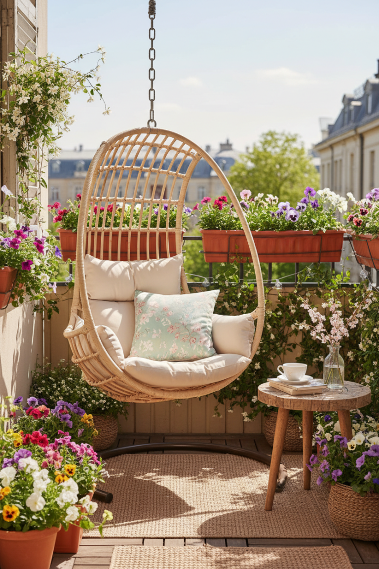 Cozy Spring Balcony Decor Ideas