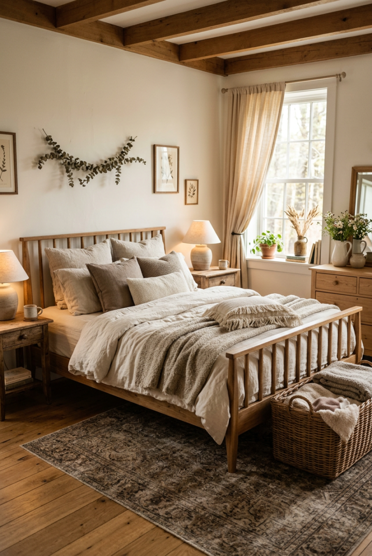 Cozy Farmhouse Bedroom Ideas